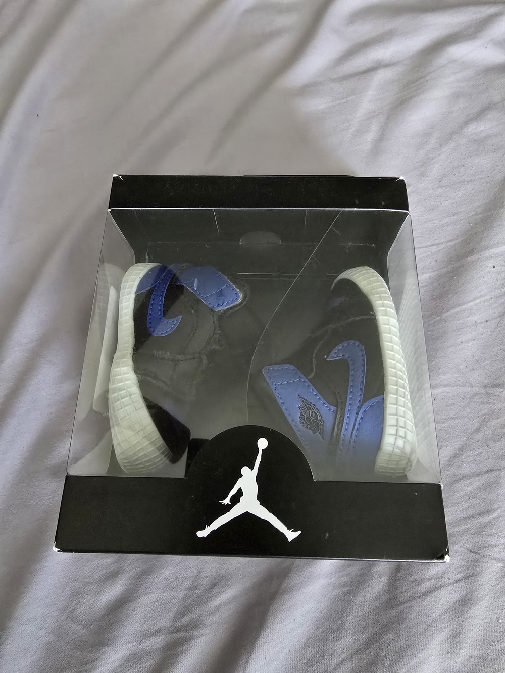 Jordan Black and Royal Blue Baby Walker Sneakers